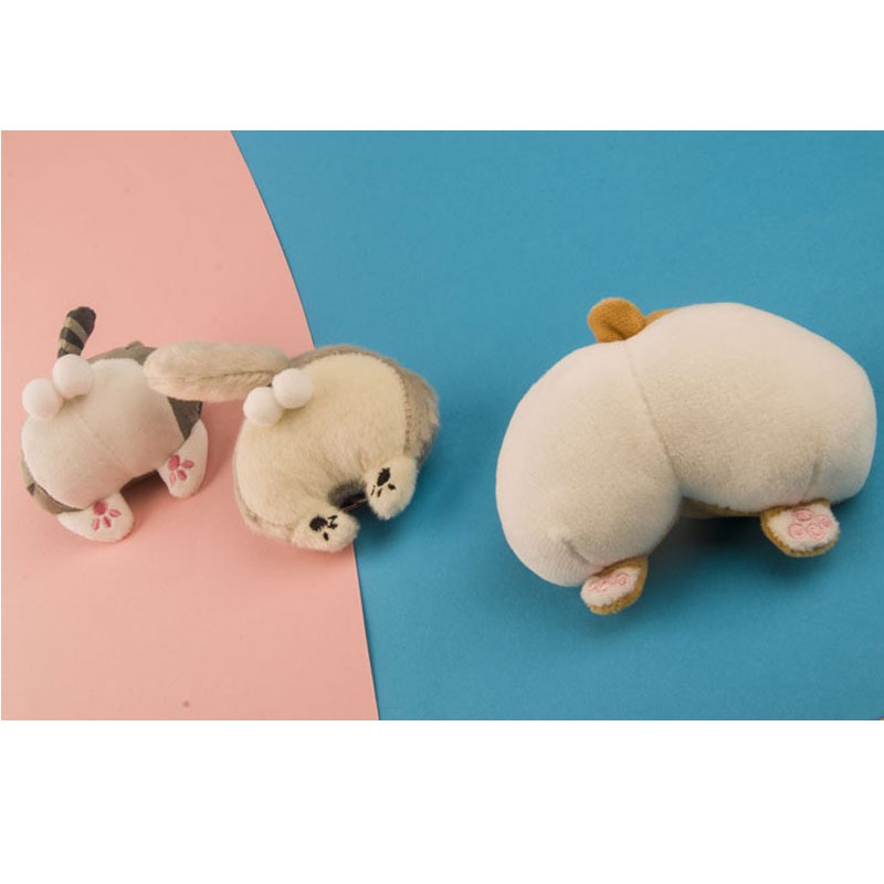 Móc Khoá gấu bông Mông mèo ❤️FREESHIP❤️ 3D dễ thương đáng yêu giá rẻ treo balo túi xách phong cách Hàn Quốc