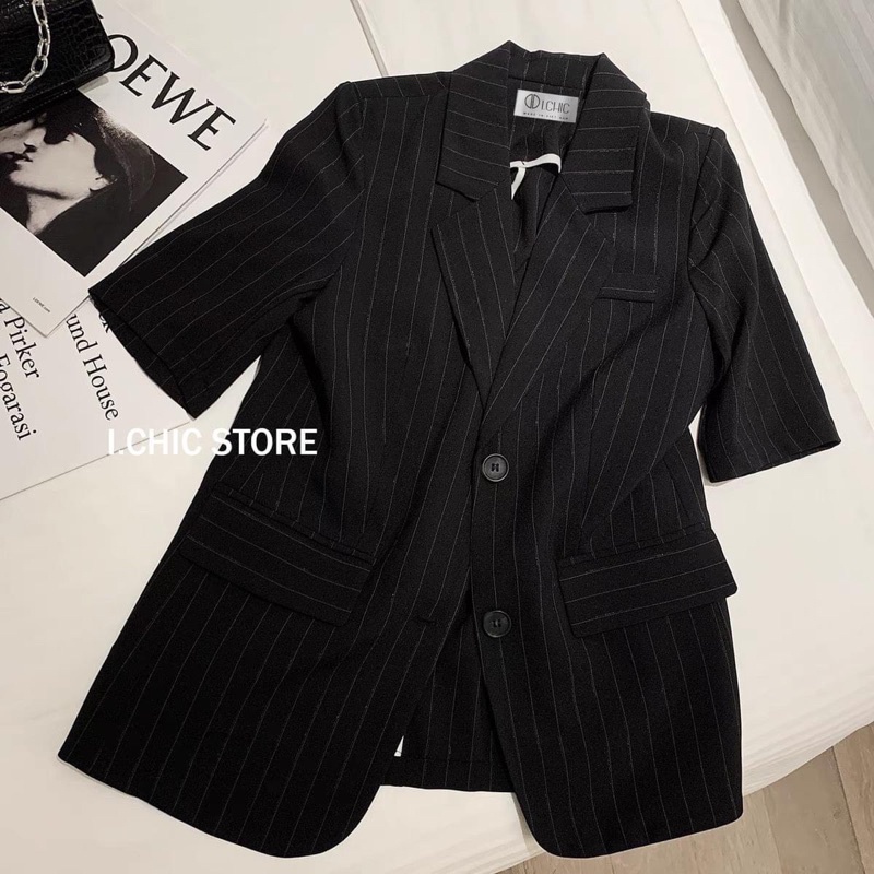 BÁN SỈ - ÁO BLAZER SUÔNG CỘC TAY 2 MÀU NỮ RẺ ĐẸP