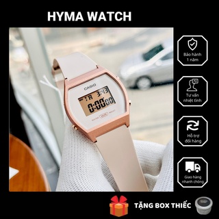 Đồng hồ nữ điện tử thời trang Casio LW204-4A màu trắng hồng Size 35mm chống nước Bảo hành 1 năm Hyma watch