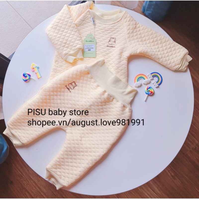 Goodmama - Bộ trần bông ấm áp cho bé sơ sinh 3-7kg