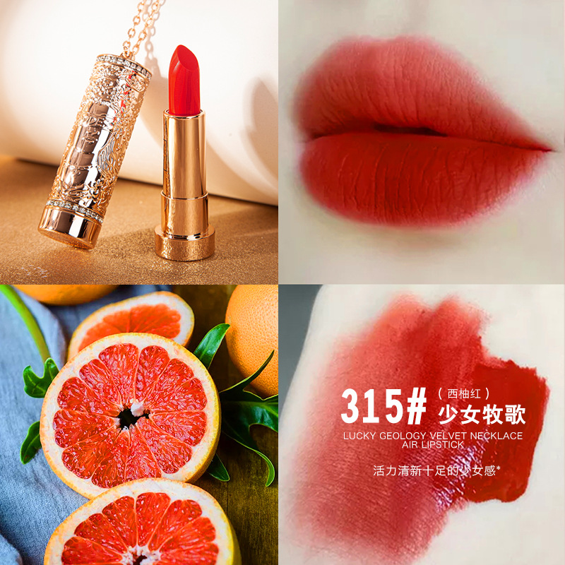 Son môi MACK ANDY mềm mịn như nhung thiết kế vòng đính đá phù hợp cho học sinh | BigBuy360 - bigbuy360.vn