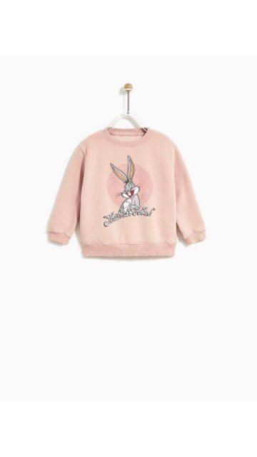 [MÃ MSNH05 GIẢM 5K] Bộ quần áo trẻ em Zara Rabbit hồng