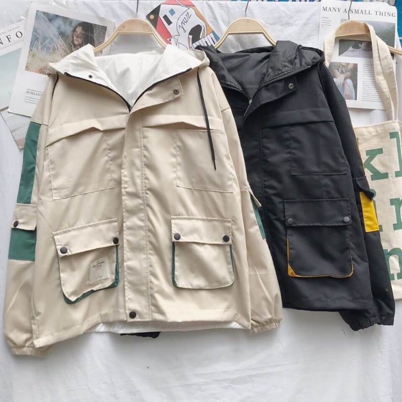 Áo Khoác Kaki 6 Túi Hộp