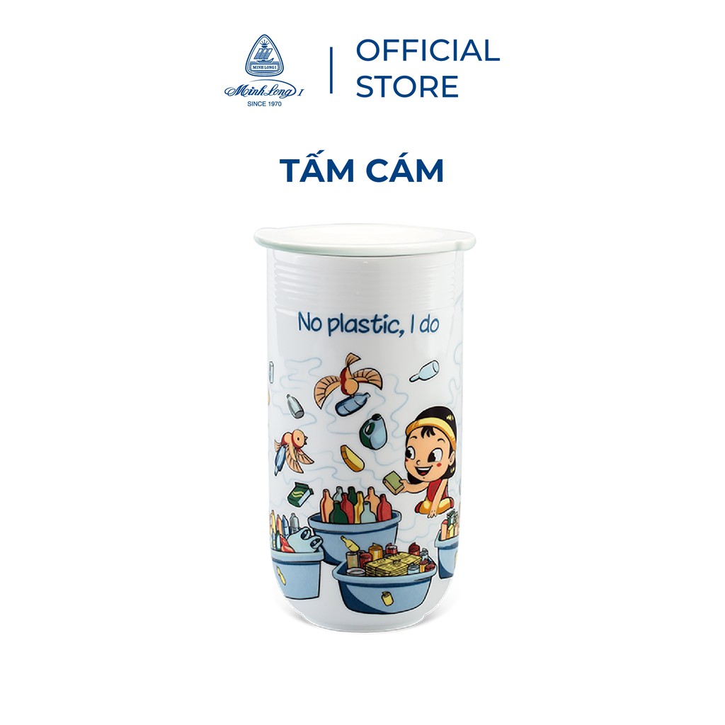Ly Sứ Dưỡng Sinh Minh Long 480ml - Kiểu 4 - Tấm Cám
