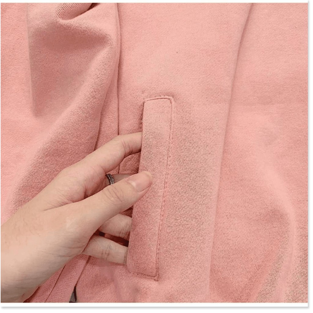 Áo hoodie,áo khoác hoodie nỉ nữ chất thun nỉ mềm mịn from rộng  ( có khóa kéo)