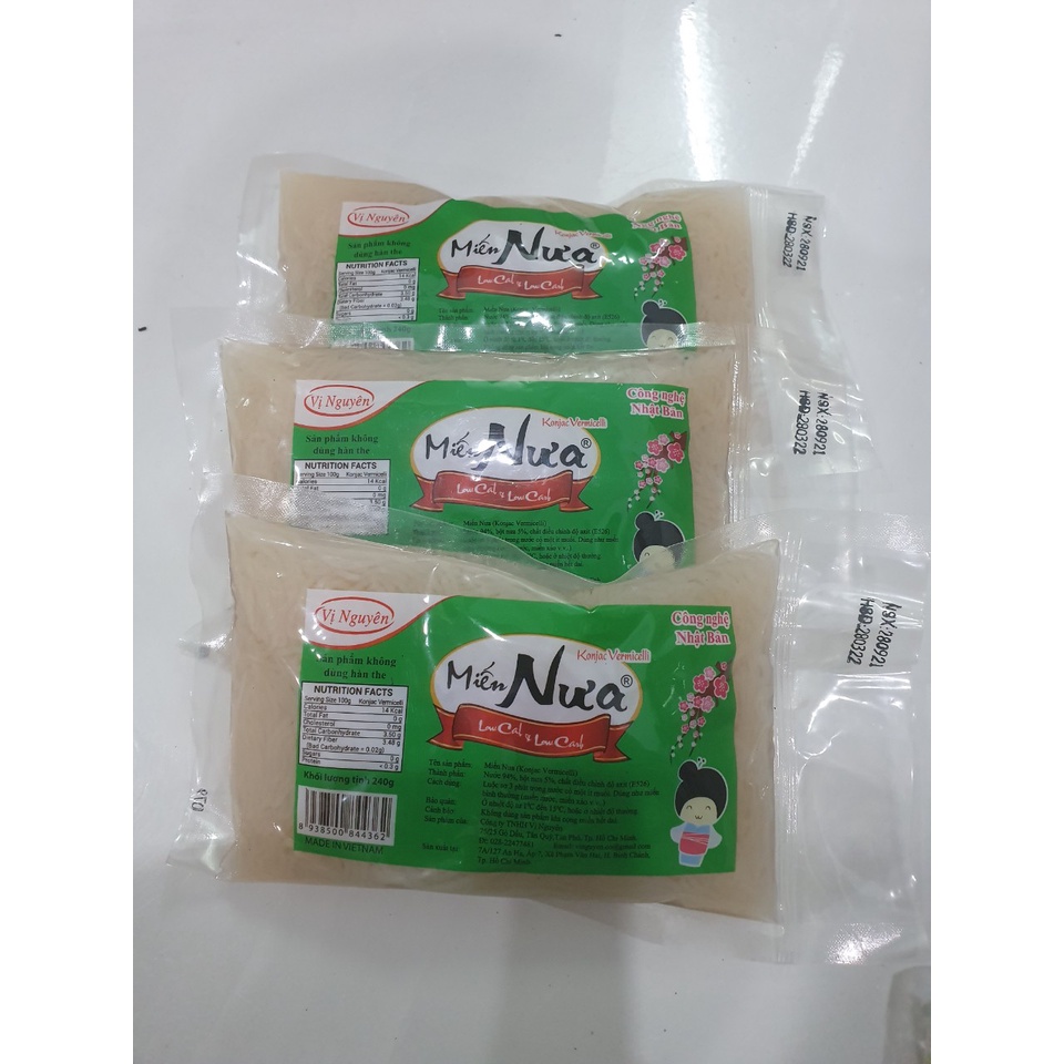 Combo 10 Gói Miến Nưa Keto Das Vị Nguyên 240Gram - Keto - Das - Không Carb