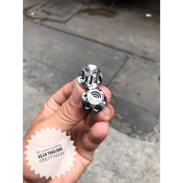 Ốc chân gương, Ốc chân kính Salaya inox 304 gắn Vario Sirius Exciter Winner Sonic Satria Raider Wave Dream