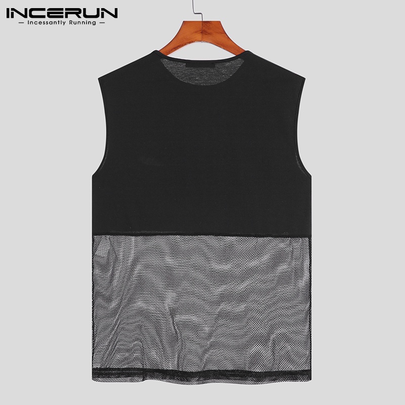 Áo thun ba lỗ INCERUN thiết kế thời trang cho nam