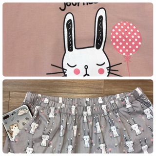 [ Đẹp - Độc- Lạ] Bộ cotton thỏ siêu xinh