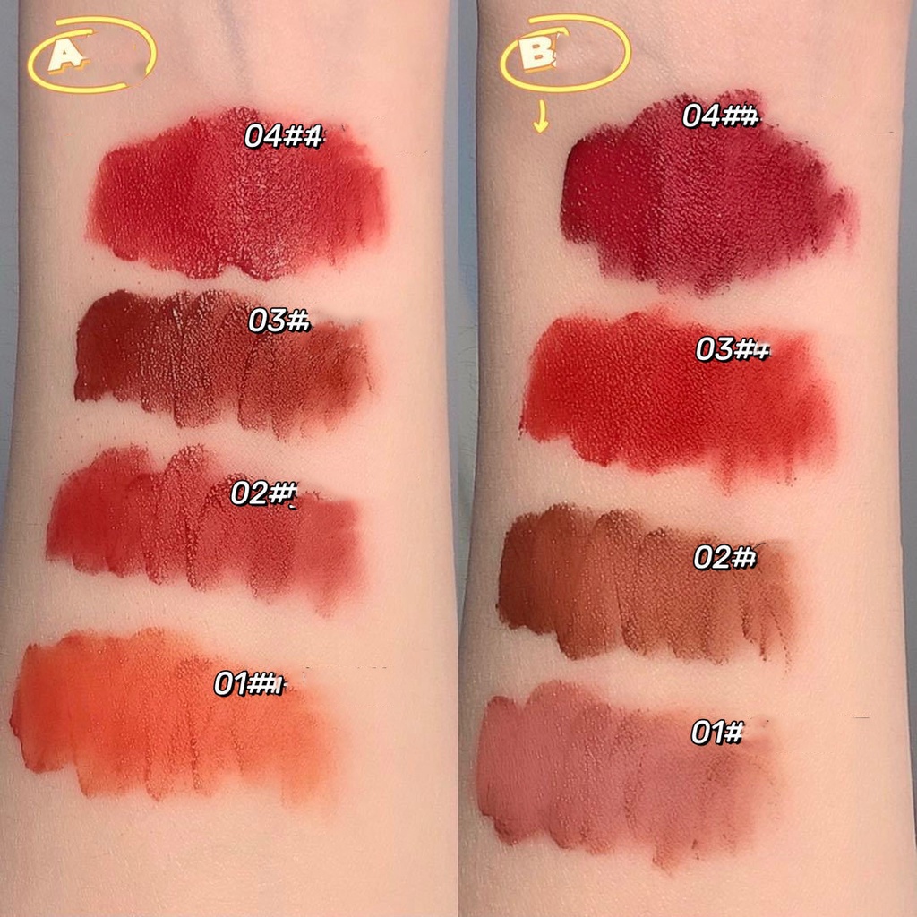 Set 4 Son Kem Lì Mịn Mượt Như Nhung May Mắn Cho Học Sinh