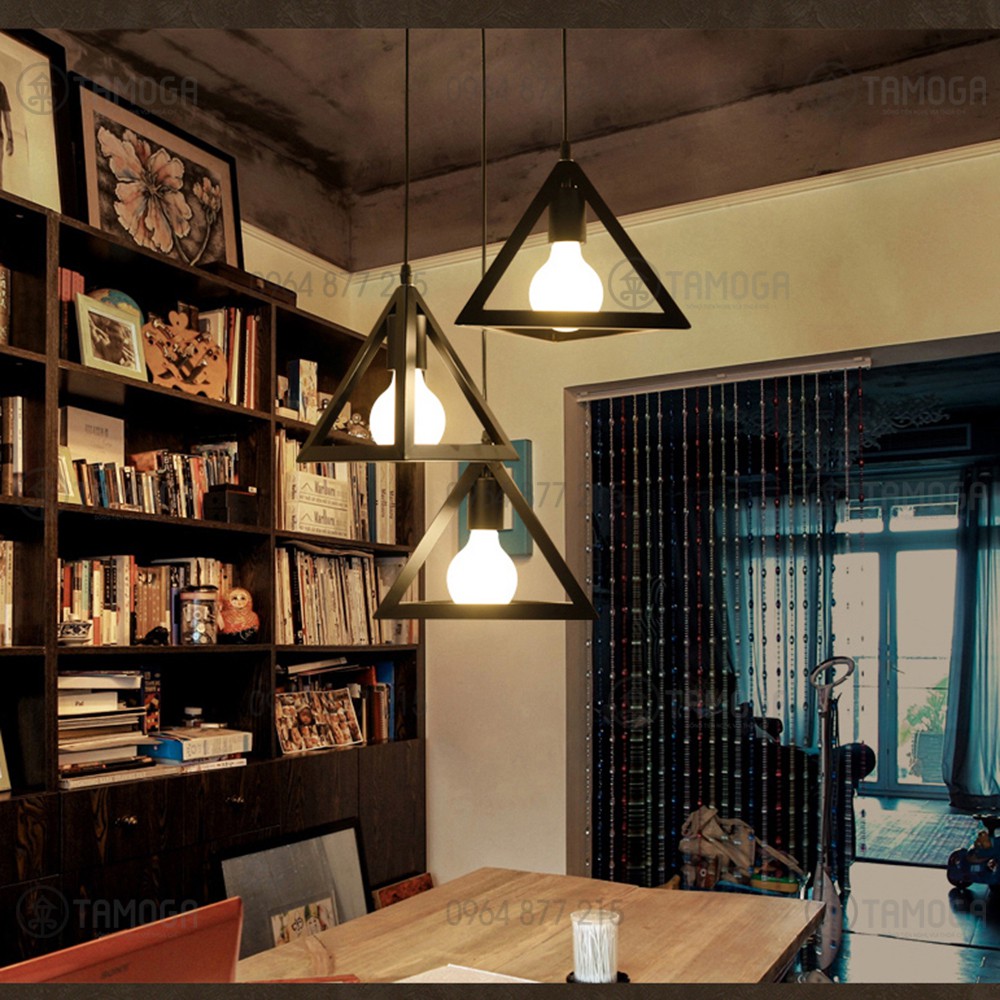 Đèn thả trần đơn trang trí hình tam giác DT 0072/1
