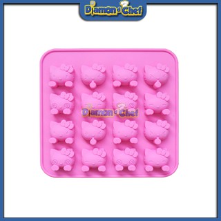 Khuôn Silicon Socola 16 Kitty icon cảm xúc