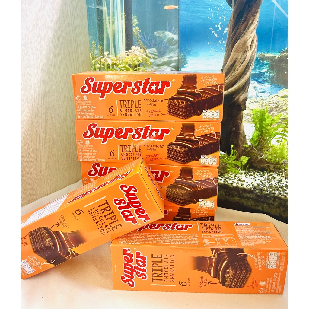 BÁNH XỐP PHỦ KEM SOCOLA SUPERSTAR