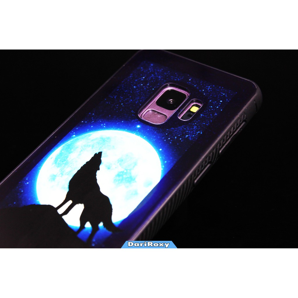 Ốp Điện Thoại Mặt Kính Dạ Quang Cho Samsung Galaxy A6 A6 + A7 2018 A8 Star
