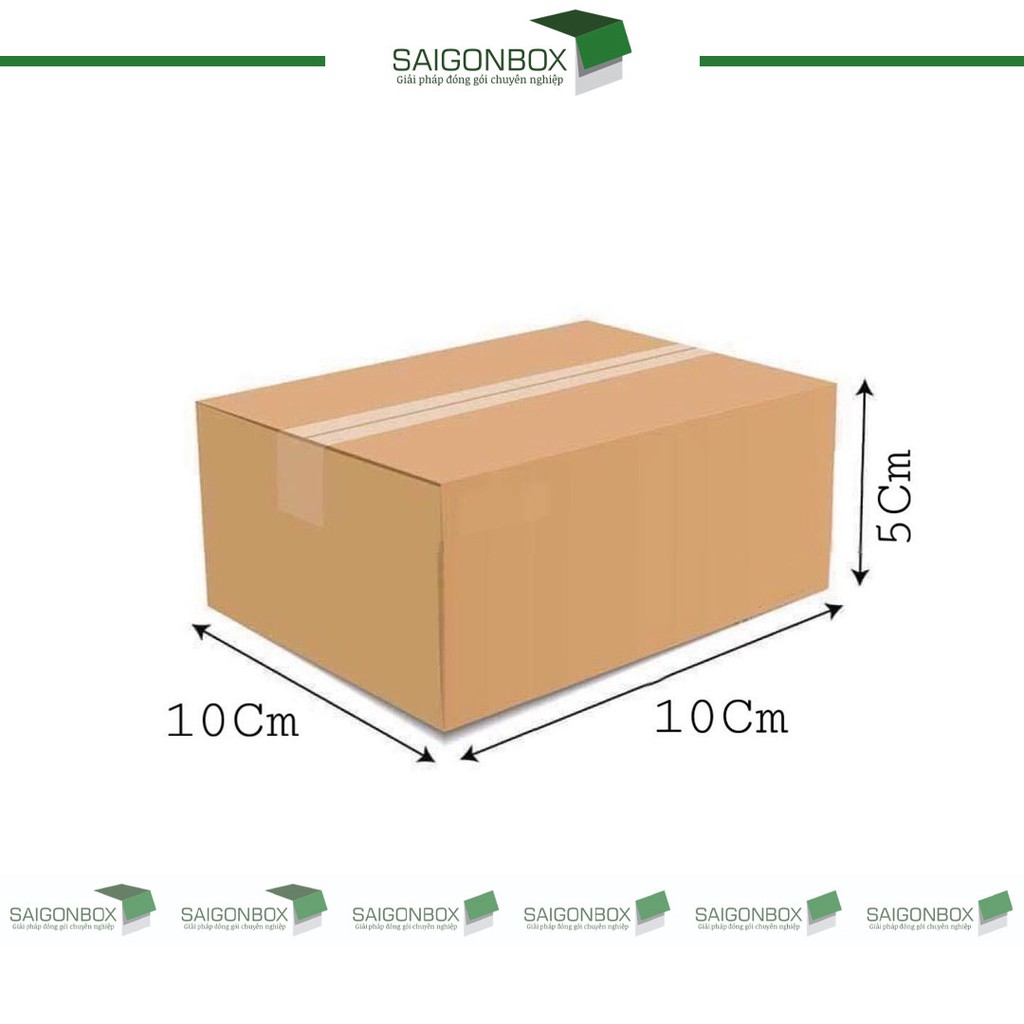[GIÁ TẬN XƯỞNG] Combo 10 hộp giấy carton size 10x10x5 cm để đóng gói hàng hóa