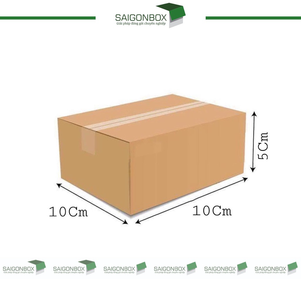 Combo 20 thùng hộp carton size 10x10x5 cm để đóng gói hàng hóa