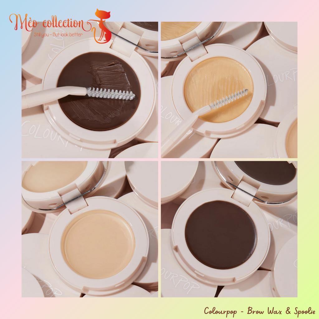 Sáp định hình chân mày Colourpop Brow Wax & Spoolie và cọ chuốt