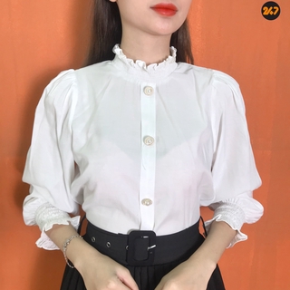 Áo Sơ Mi Nữ Cổ Chun cắt mã