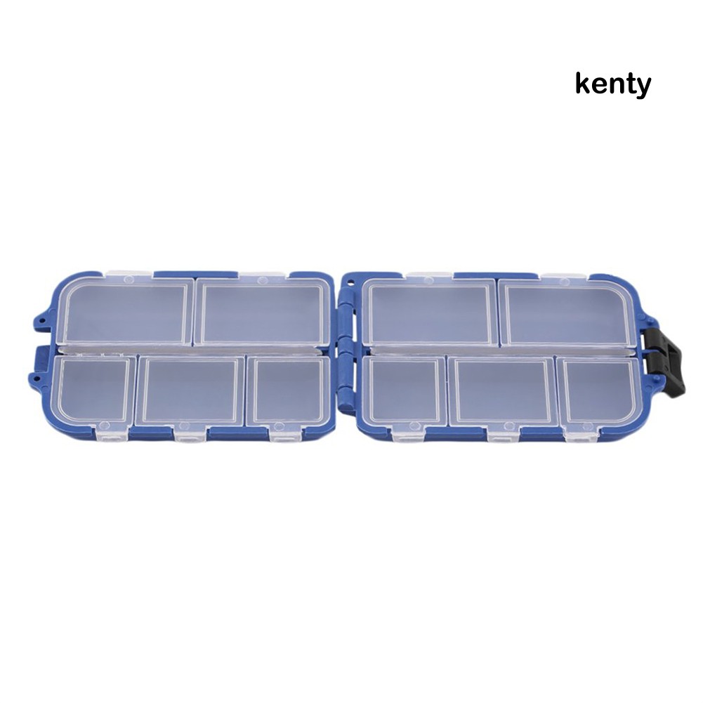 Kt KT☀Hộp Đựng Móc Câu Cá 10 Ngăn Tiện Lợi