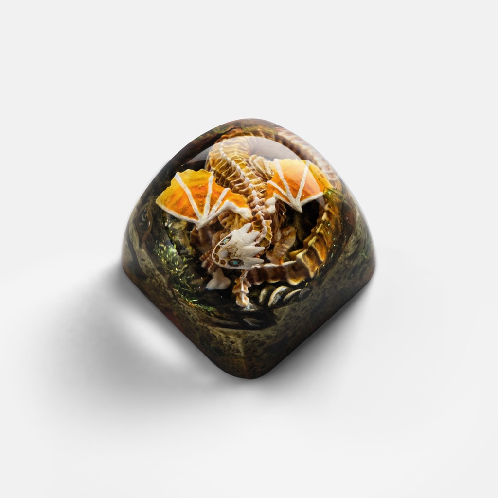 Keycap Artisan bàn phím cơ Dwarf Factory Gnarly Drakon 2022  - Hàng chính hãng