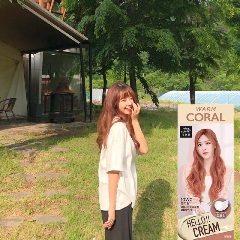 Thuốc Nhuộm tóc tại nhà Hello Cream Mise En Scene / Thuốc Nhuộm tóc BlackPink 125g
