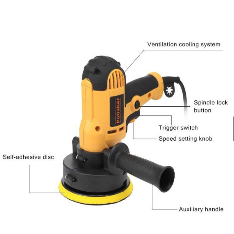 Máy đánh bóng ô tô Dwalt 700W TẶNG 1 MIẾNG LÔNG CỪU VÀ 1 MIẾNG MÚT XỐP