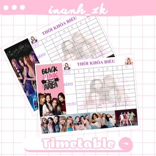 Thời khóa biểu black pink