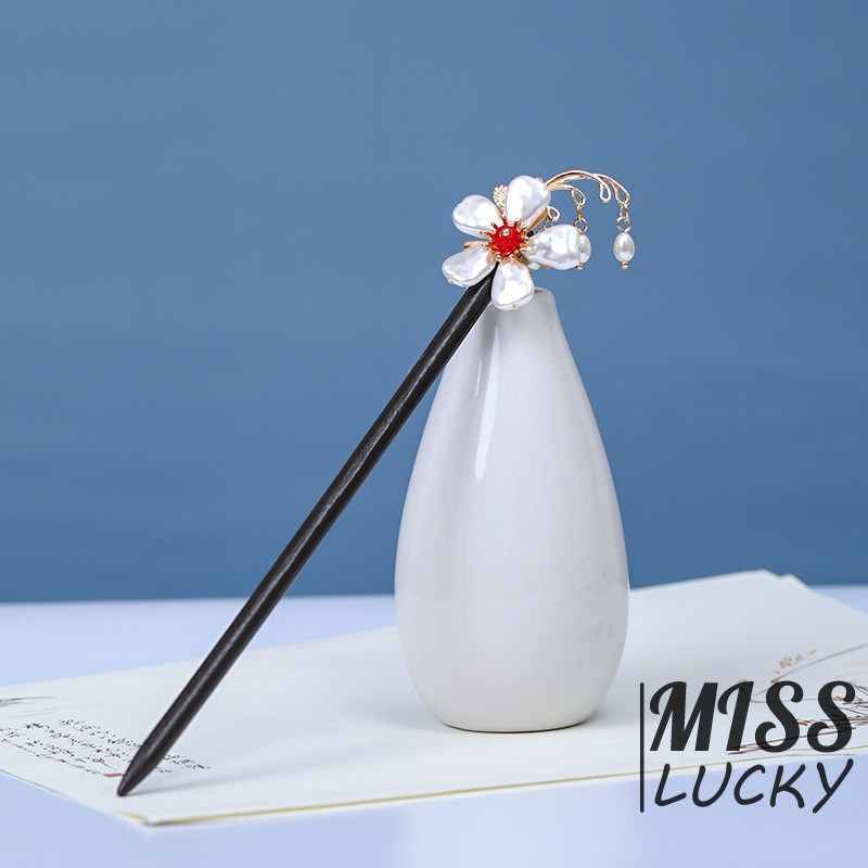 Trâm Cài Tóc Bằng Gỗ Phong Cách Cổ Điển Thanh Lịch