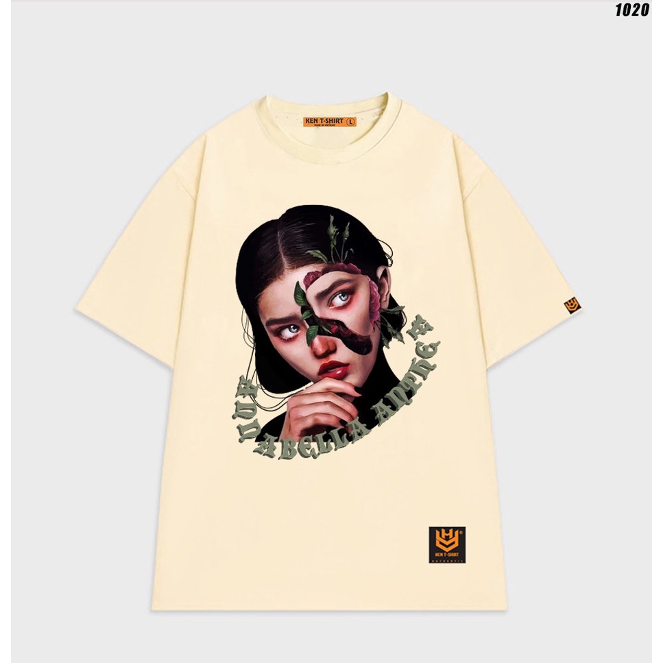 Áo phông nữ form rộng tay lỡ cotton 75 Cô gái 1020 HY KOREA