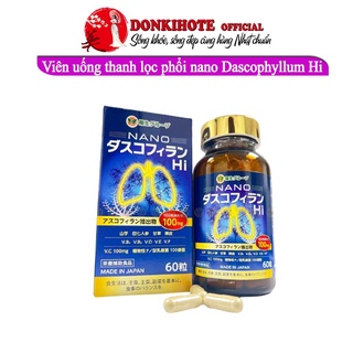 Viên uống bổ phổi, bổ phổi nhật Nano Dascophyllum Hi 60 viên