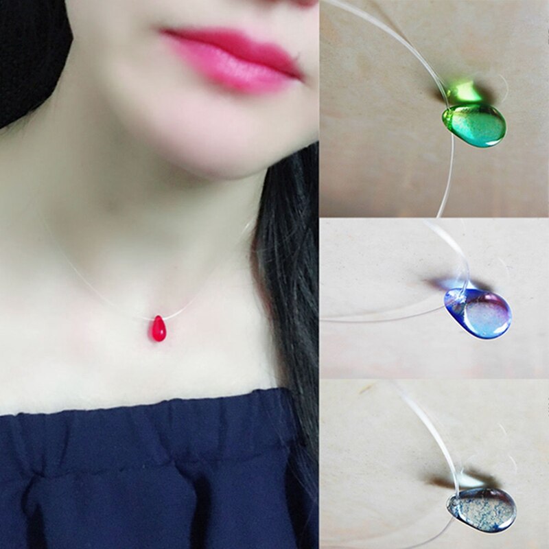 Dây Chuyền Mặt Thủy Tinh Hình Giọt Nước