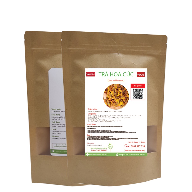 Trà Hoa Cúc Vàng Sấy khô Nguyên Bông  Sasuke - 100g