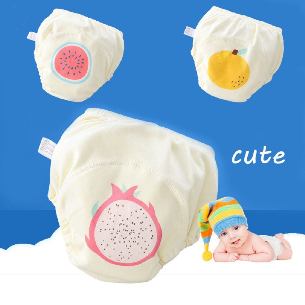 YIYU Quần tã cotton bé sơ sinh chống nước có thể giặt sạch và tái sử dụng