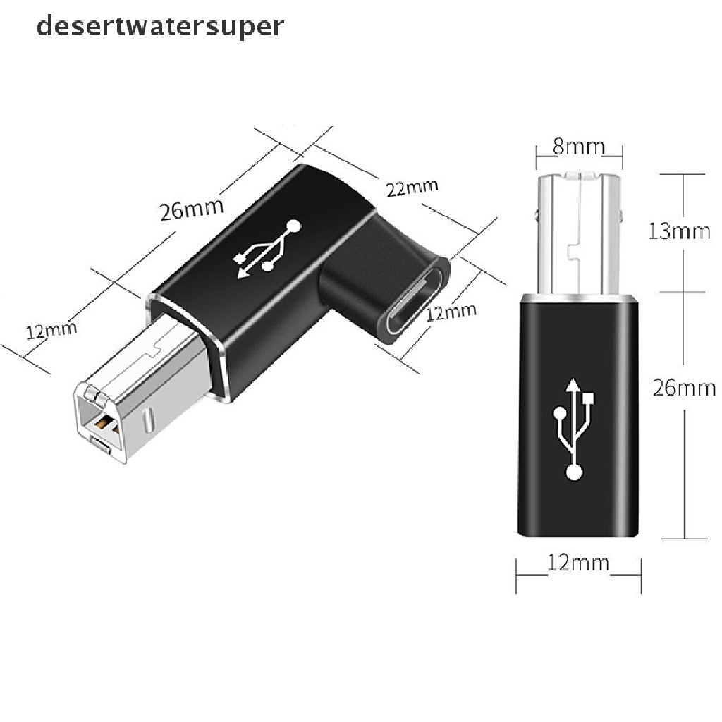 Đầu Nối Type C Cái Sang USB B Đực Cho Máy Quét Bàn Phím MIDI