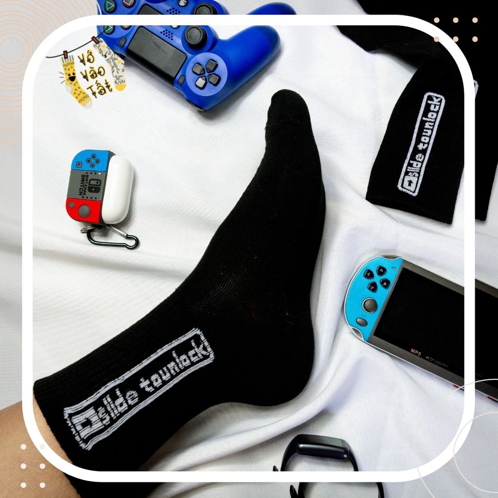 TẤT VỚ CỔ CAO NAM NỮ HÌNH IN CÁ TÍNH ĐỘC ĐÁO