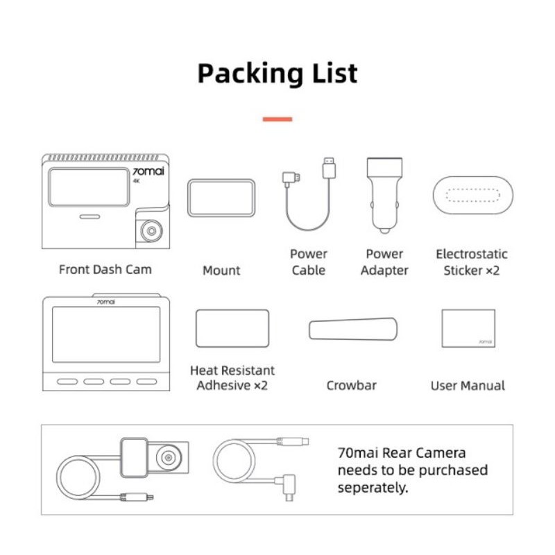 Camera Hành Trình Xiaomi 70mai A800 💖𝗙𝗥𝗘𝗘 𝗦𝗛𝗜𝗣💖 70mai A800 Dashcam giá rẻ. Ghi hình 4K Wifi GPS