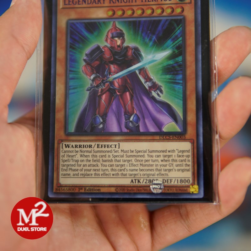 Lá bài Yugioh DLCS-EN003P Legendary Knight Hermos – Ultra Rare PURPLE - Đóng gói theo tiêu chuẩn M2SCCQ-Lite