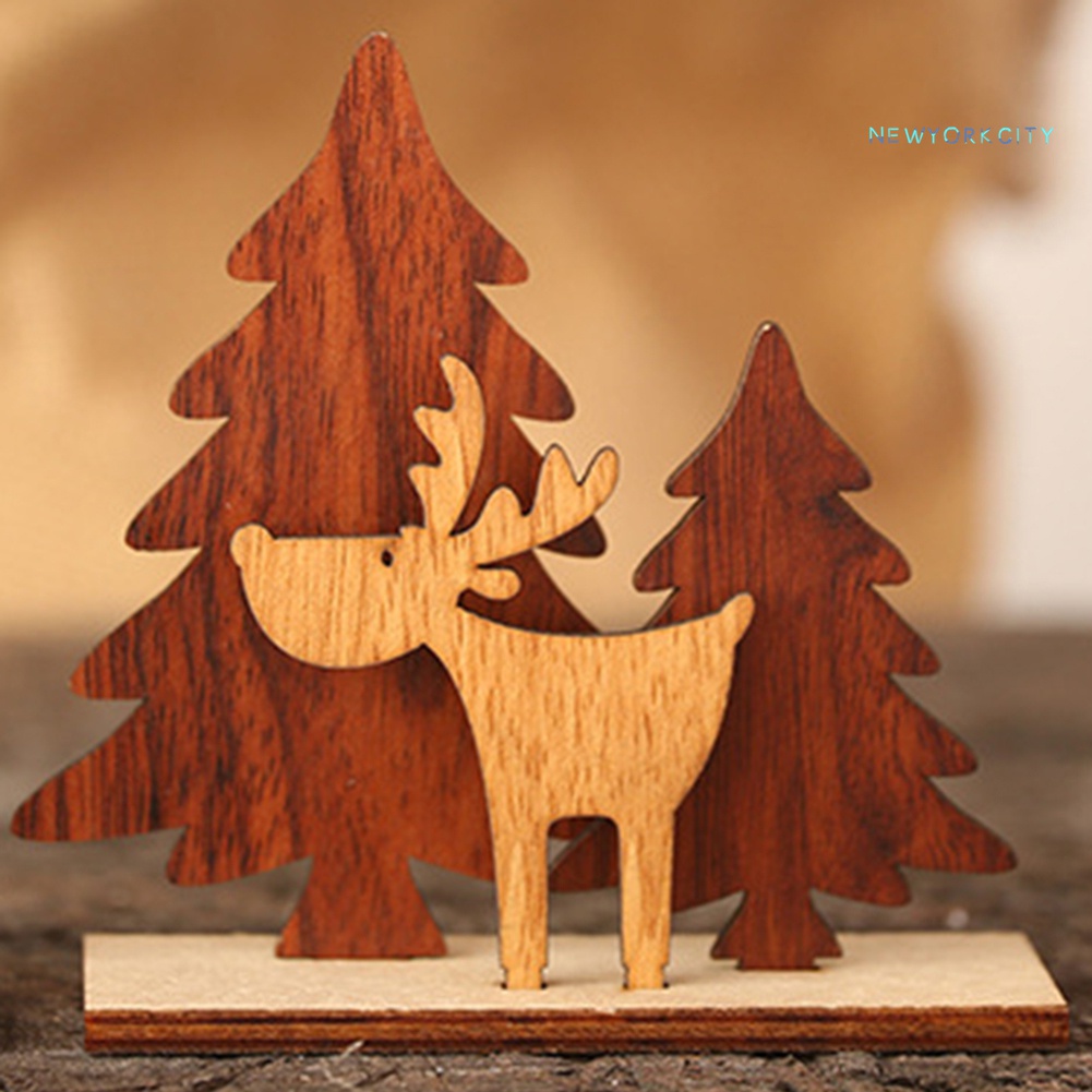 Phụ Kiện Treo Trang Trí Cây Thông Giáng Sinh Bằng Gỗ DIY