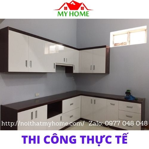 Tủ Bếp Cánh Phủ Acrylic Báo Giá Theo Mét Dài