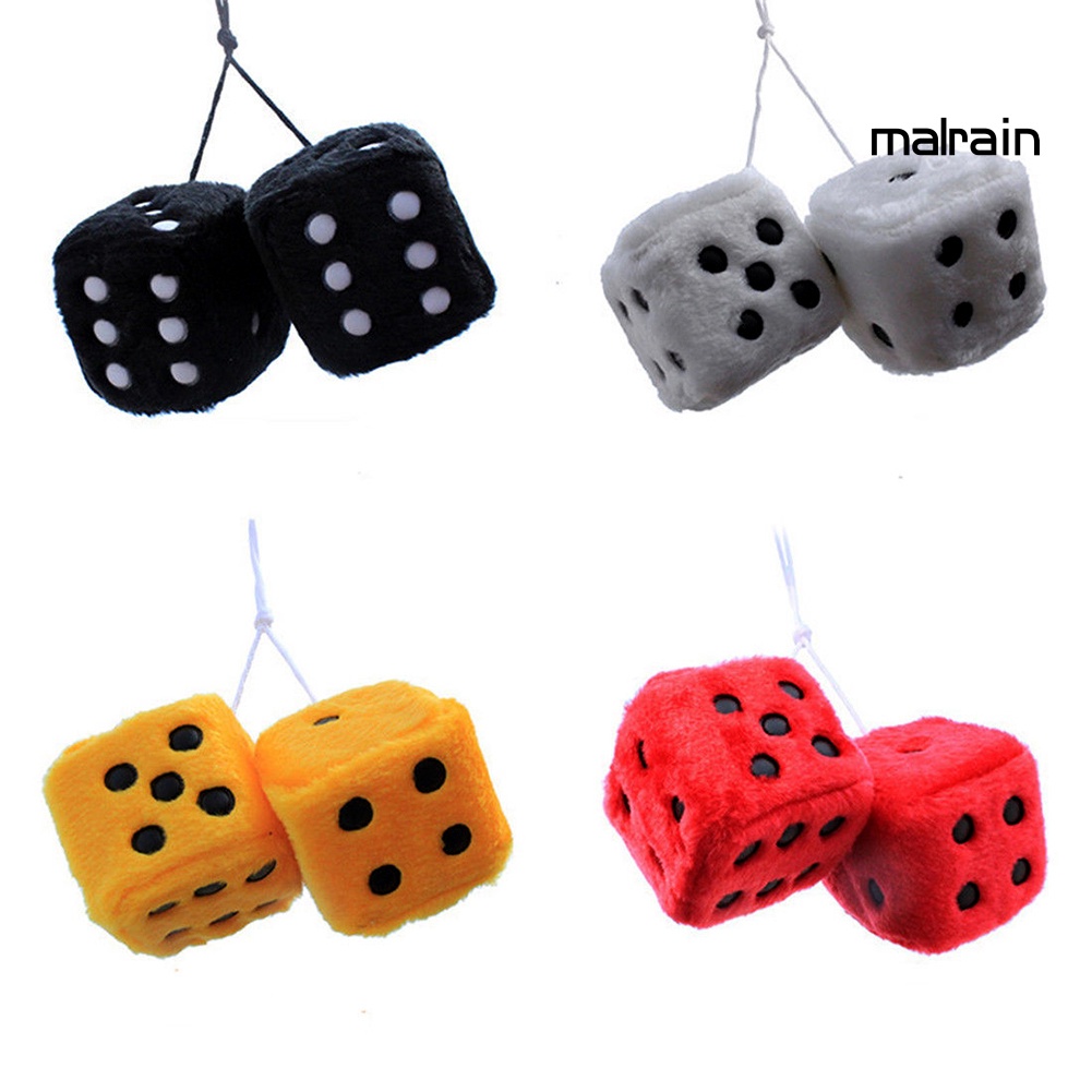 Xúc Xắc Nhồi Bông Mềm Mại Treo Trang Trí Xe Hơi