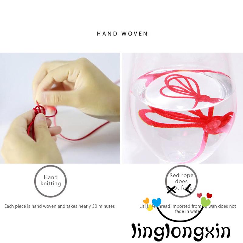 Vòng Đeo Tay May Mắn 2 Dây Màu Đỏ May Mắn Phong Cách Phật Giáo Tây Tạng Trung Hoa Dành Cho Nữ