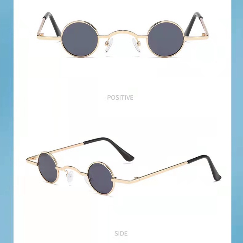 Kính Mát Gọng Tròn Nhỏ Nhiều Màu Sắc Chống Tia UV Dành Cho Bé Trai Bé Gái