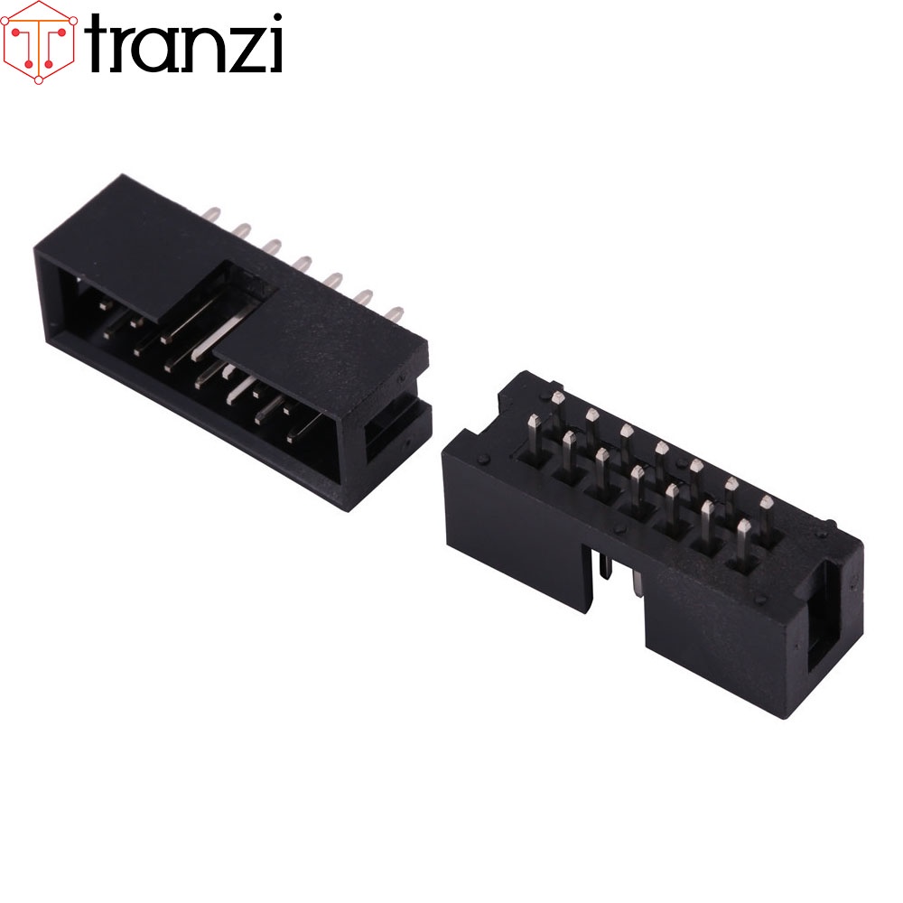 Giắc cắm header 2.54mm IDE IDC DC3 2x7P chân cắm thẳng đen - túi 10 cái