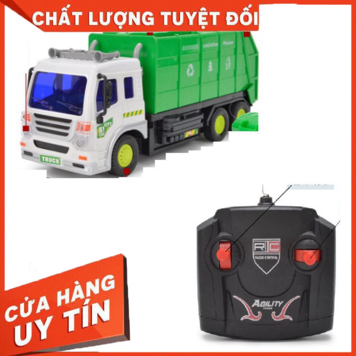 HOT- Xe điều khiển từ xa 💖FREESHIP💖 Xe rác - Đồ chơi cho bé