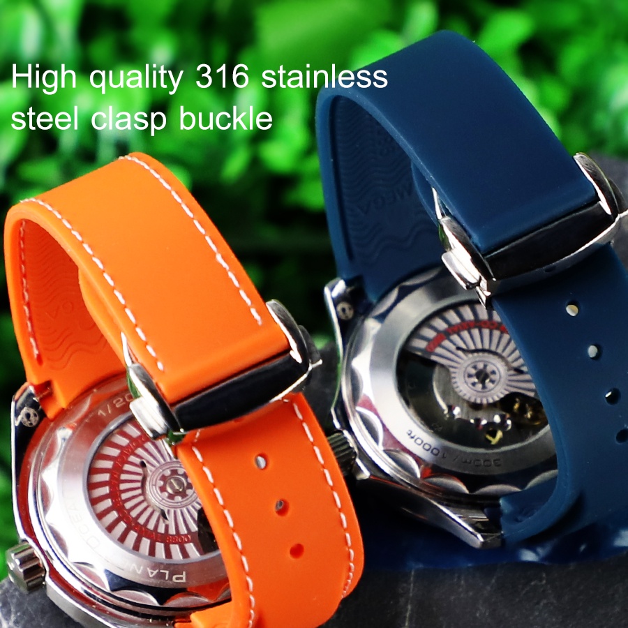 Mua 20mm 22mm Rubber Silicone Watch Band for Omega Seamaster 300m 600m