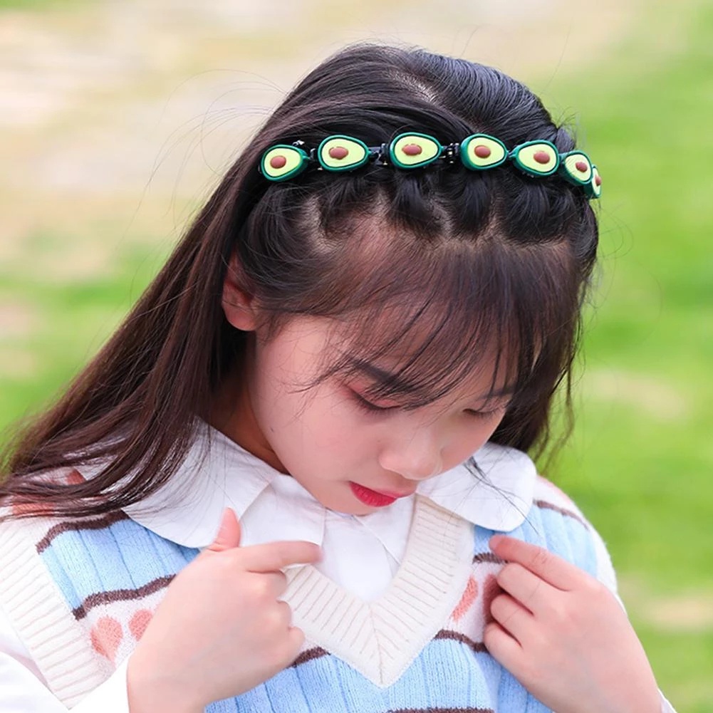 Kẹp Tóc Hoa / Dâu / Đào / Đào / Hoạt Hình Nhiều Màu Sắc Dễ Thương Cho Bé Gái
