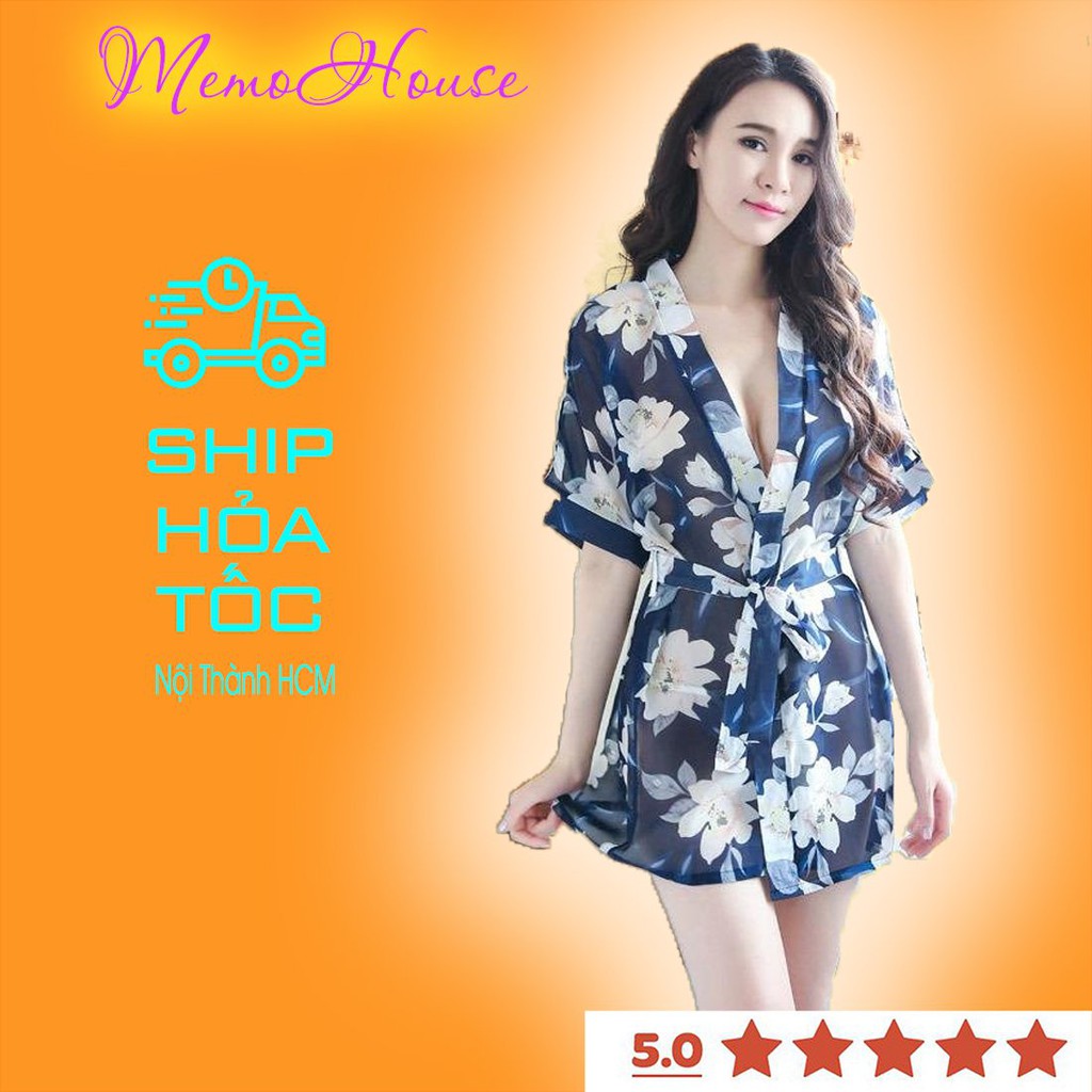 Đầm ngủ gợi cảm Kimono (tặng kèm quần lót)