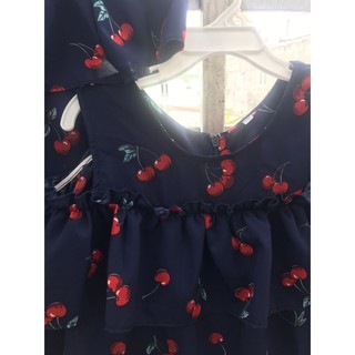 Set Đầm Mẹ Và Bé Mẫu Họa Tiết Cherry