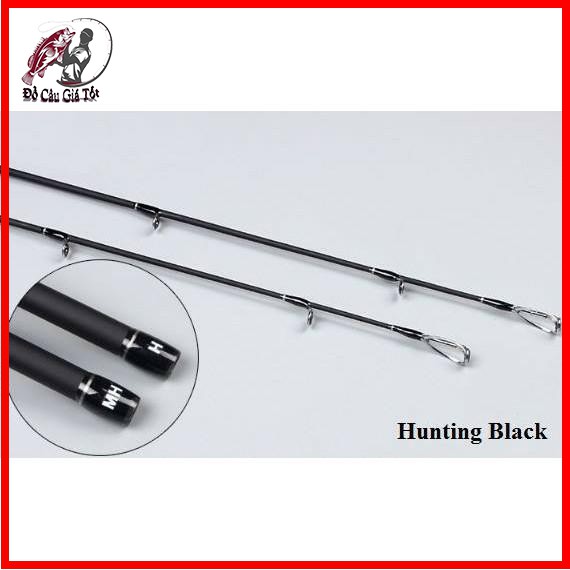 [Chính Hãng]Cần Câu lure 2 ngọn máy đứng và máy ngang Hunting Black Chất Lượng