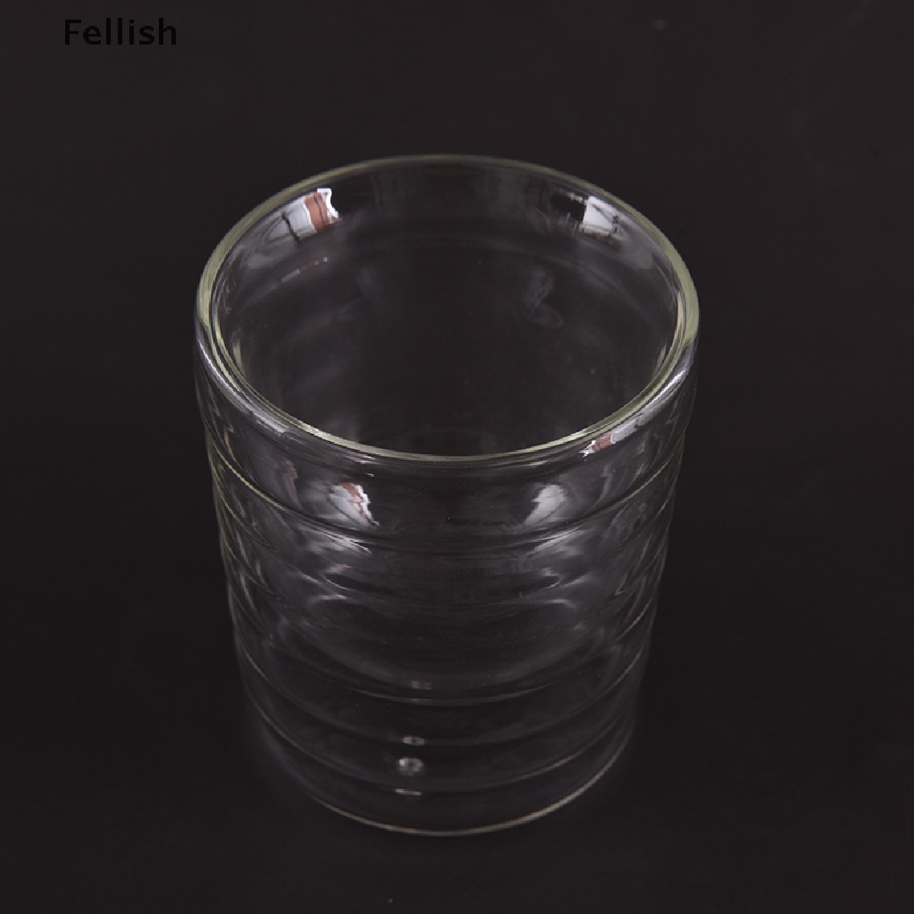 [Fellish] hand blown Double Wall Glass cup Nespresso coffee mug and cups thermal glass 436VN
